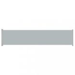 szürke kihúzható oldalsó terasz-napellenző 140 x 600 cm