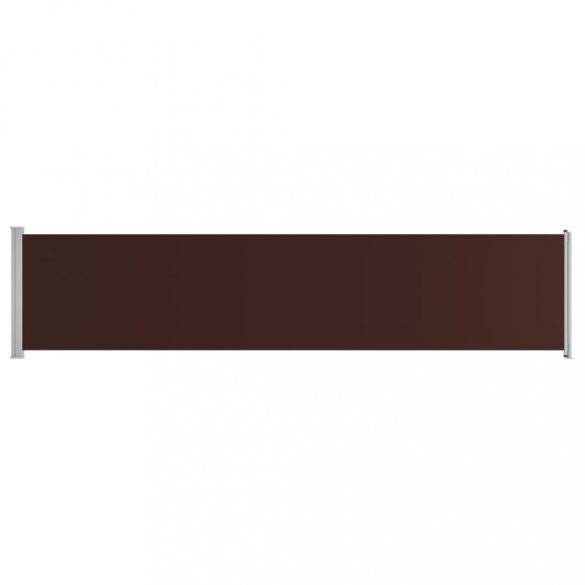 barna kihúzható oldalsó terasz-napellenző 140 x 600 cm