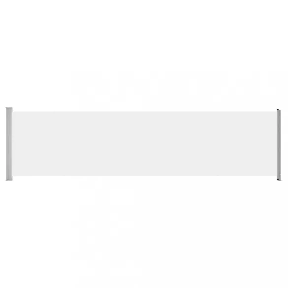 krémszínű kihúzható oldalsó terasz-napellenző 600 x 160 cm