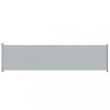 szürke behúzható oldalsó terasz-napellenző 600 x 160 cm