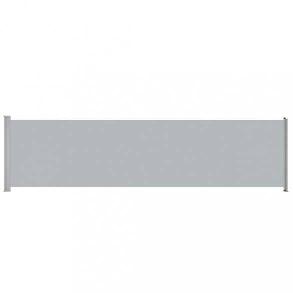 szürke behúzható oldalsó terasz-napellenző 600 x 160 cm