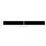 fekete kihúzható oldalsó terasz-napellenző 140 x 1200 cm