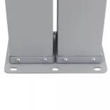 krémszínű kihúzható oldalsó terasz-napellenző 140 x 1200 cm