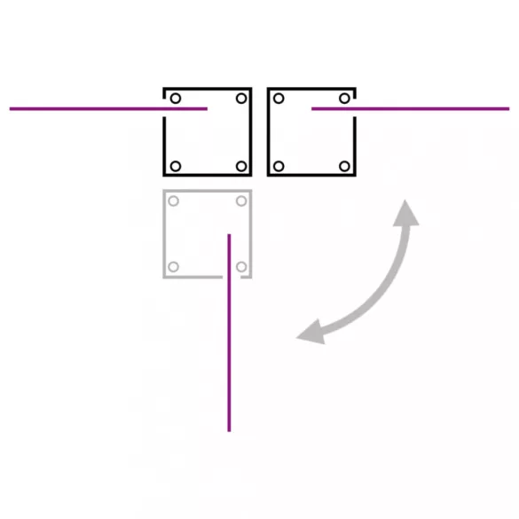 krémszínű kihúzható oldalsó terasz-napellenző 140 x 1200 cm