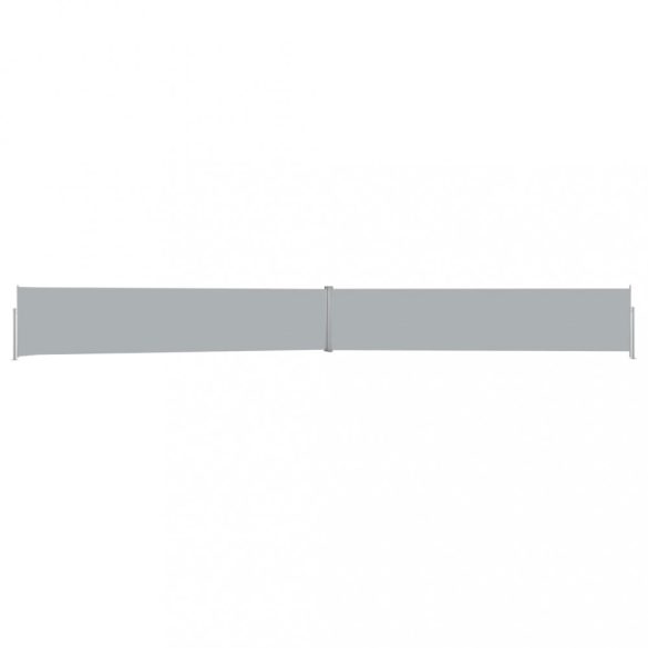 antracitszürke kihúzható oldalsó terasz-napellenző 140 x 1200 cm