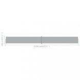 antracitszürke kihúzható oldalsó terasz-napellenző 140 x 1200 cm