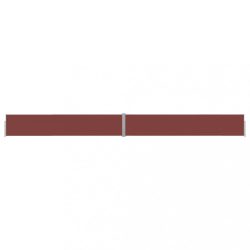 barna kihúzható oldalsó terasz-napellenző 140 x 1200 cm