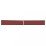 barna kihúzható oldalsó terasz-napellenző 140 x 1200 cm