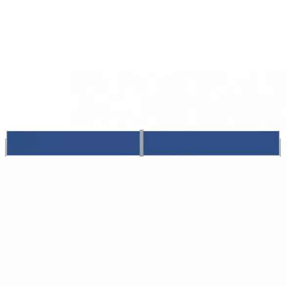 kék kihúzható oldalsó terasz-napellenző 140 x 1200 cm