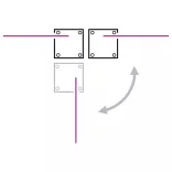 piros kihúzható oldalsó terasz-napellenző 140 x 1200 cm