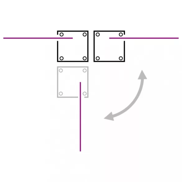 piros kihúzható oldalsó terasz-napellenző 140 x 1200 cm