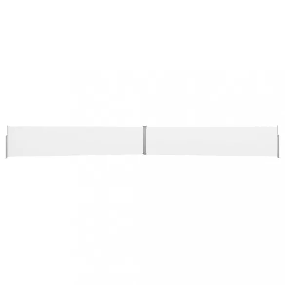 krémszínű kihúzható oldalsó terasz-napellenző 170 x 1200 cm