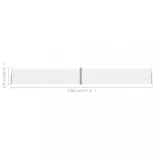 krémszínű kihúzható oldalsó terasz-napellenző 170 x 1200 cm