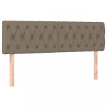 tópszínű szövet rugós és LED-es ágy matraccal 160x200 cm