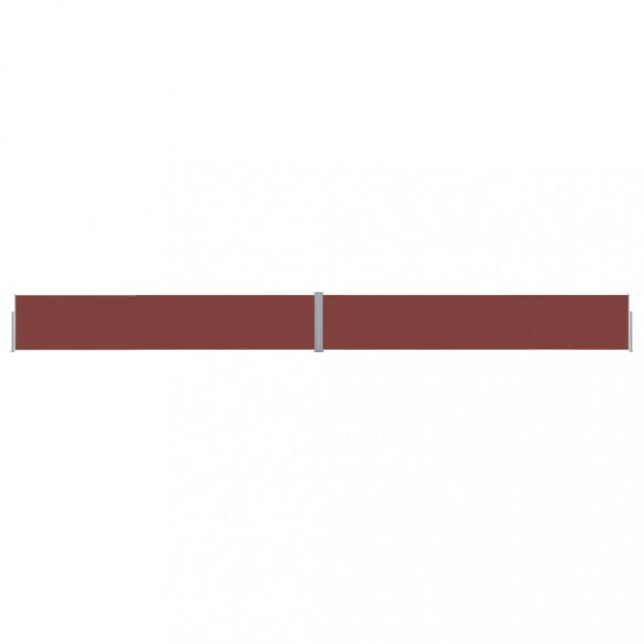 barna kihúzható oldalsó terasz-napellenző 170 x 1200 cm