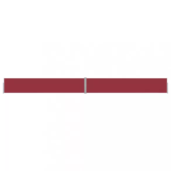 piros kihúzható oldalsó terasz-napellenző 170 x 1200 cm