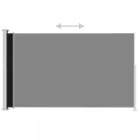 fekete behúzható oldalsó terasznapellenző 180 x 300 cm