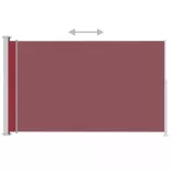 piros behúzható oldalsó terasznapellenző 180 x 300 cm