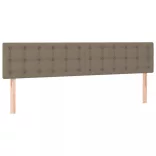 tópszínű szövet rugós és LED-es ágy matraccal 200 x 200 cm