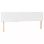 fehér műbőr rugós ágy matraccal és LED-del 180x200 cm