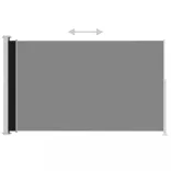 fekete behúzható oldalsó terasznapellenző 200 x 300 cm