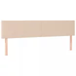 cappuccino színű műbőr rugós ágy matraccal és LED-del 180x200cm