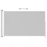 krémszínű behúzható oldalsó terasznapellenző 200 x 300 cm