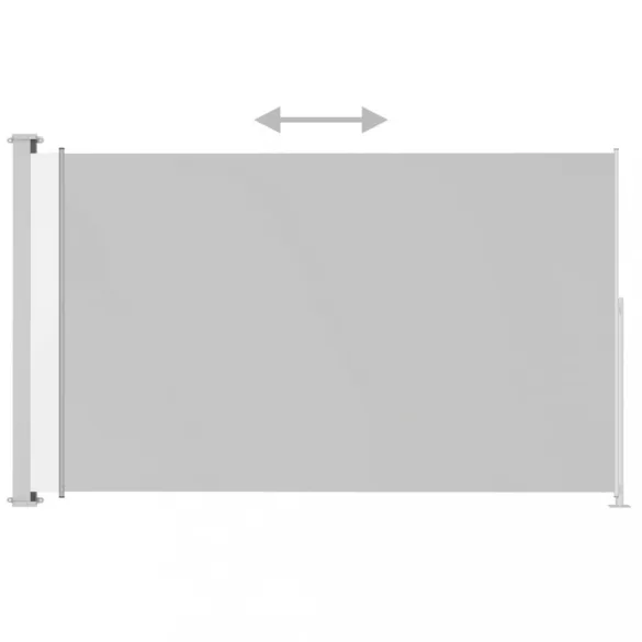 krémszínű behúzható oldalsó terasznapellenző 200 x 300 cm