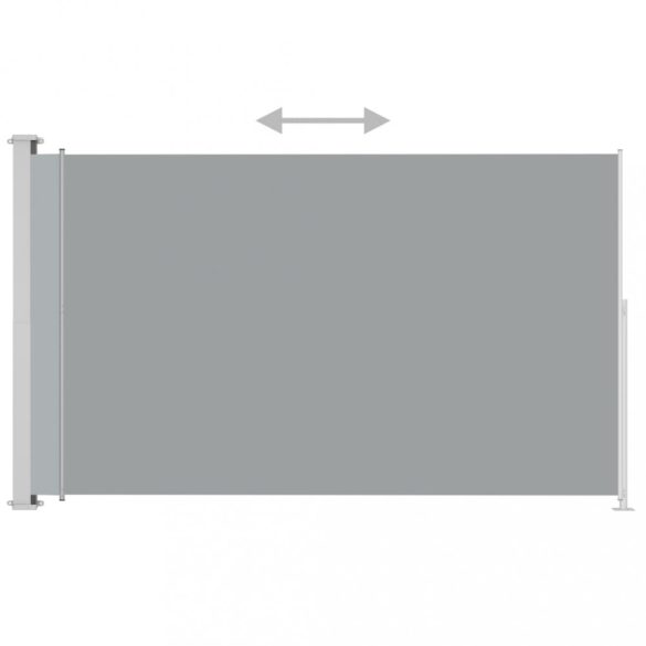 szürke behúzható oldalsó terasznapellenző 200 x 300 cm
