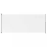 krémszínű behúzható oldalsó terasznapellenző 200 x 500 cm
