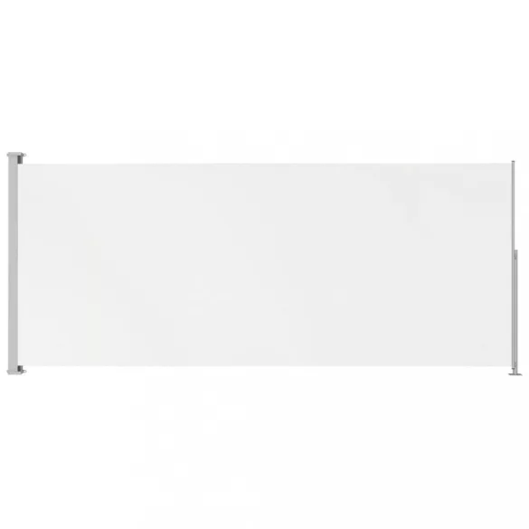 krémszínű behúzható oldalsó terasznapellenző 200 x 500 cm