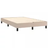 cappuccino színű műbőr rugós ágy matraccal és LED-del 120x200cm