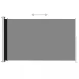 fekete behúzható oldalsó terasznapellenző 220 x 300 cm