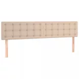 cappuccino színű műbőr rugós ágy matraccal és LED-del 200x200cm