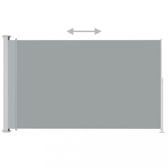 szürke behúzható oldalsó terasznapellenző 220 x 300 cm