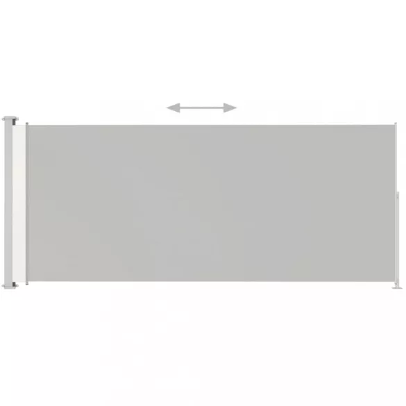 krémszínű behúzható oldalsó terasznapellenző 220 x 500 cm
