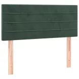 sötétzöld bársony rugós és LED-es ágy matraccal 120x200 cm