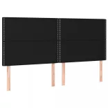 fekete szövet rugós és LED-es ágy matraccal 180 x 200 cm