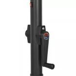 homokszínű alumínium napernyő LED-világítással 200 x 211 cm