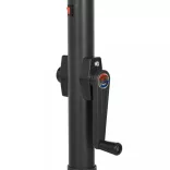 fekete alumínium napernyő LED-világítással 200 x 211 cm