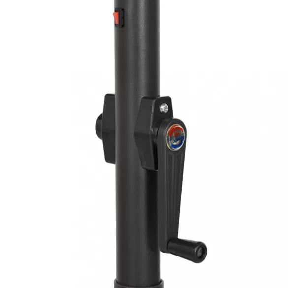 fekete alumínium napernyő LED-világítással 200 x 211 cm