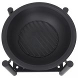 acél tűztál piszkavassal 54 x 54 x 55 cm