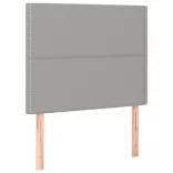 világosszürke szövet rugós ágy matraccal 120 x 200 cm