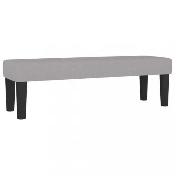 világosszürke szövet rugós ágy matraccal 140 x 190 cm