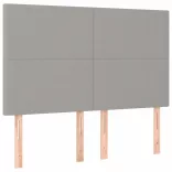 világosszürke szövet rugós ágy matraccal 140 x 190 cm