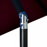 bordó kültéri napernyő fém rúddal 300 cm