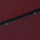 bordó kültéri napernyő LED-fényekkel és acélrúddal 300 cm