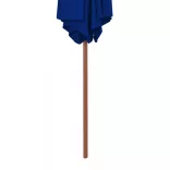 kék kültéri napernyő farúddal 270 cm