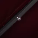 bordó konzolos napernyő LED-fényekkel és acél rúddal