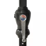 homokszínű  napernyő LED-ekkel és acél rúddal 2 x 3 m